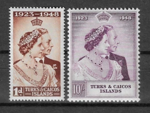 TURKS & CAICOS ISLANDS 1948 SG 208/209 MNH - Bild 1 von 1