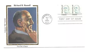 1853 10c Richard B. Russell Colorano "Silk" Cachet FDC - Picture 1 of 1