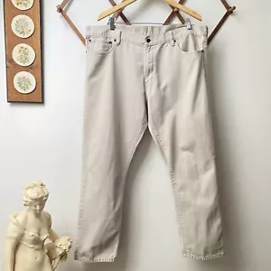 Denim & Supply Ralph Lauren Straight Fit Ivory Jeans Mens 40 X 30 - Picture 1 of 12