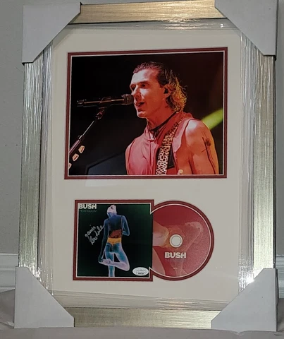 Gavin Rossdale Bush  autographed signed The Kingdom CD JSA Certified Framed Cover