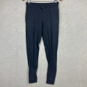 Tommy Hilfiger Pants Womens Small W28xL26 Navy Blue Fleece Jogger Elastic Waist - Picture 1 of 7