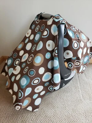 Beautiful Hand Made Infant Car Seat Cover Canopy - Image 1 of 4