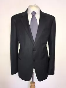 ARMANI COLLEZIONI - Mens DARK BLUE WOOL SUIT - UK 46 Reg - W38 L31 - GORGEOUS - Picture 1 of 11