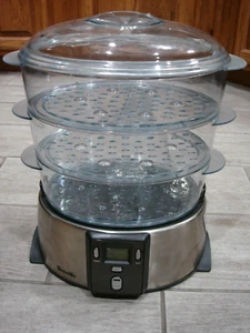 Breville Healthsmart Digital Food Steamer BFS600XL Stackable Trays EUC - Picture 1 of 9