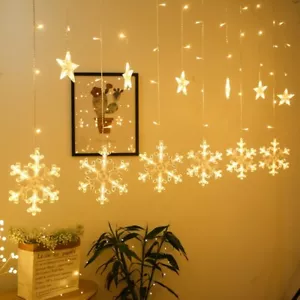 Christmas LED String Lights Snowflake USB Lamps Waterpfoof Festival Party Decor - Picture 1 of 10