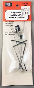 DU-BRO Strip Aileron Ball Link Linkage Hook-Up - DUB186 - Picture 1 of 3