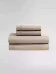 NWT CALVIN KLEIN - Washed Percale Cotton Sheet Set KING SET 4 PIECE SET - Picture 1 of 4