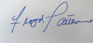 FLOYD PATTERSON SIGNED 3X5 INDEX CARD AUTOGRAPH LIFETIME COA. - Picture 1 of 2