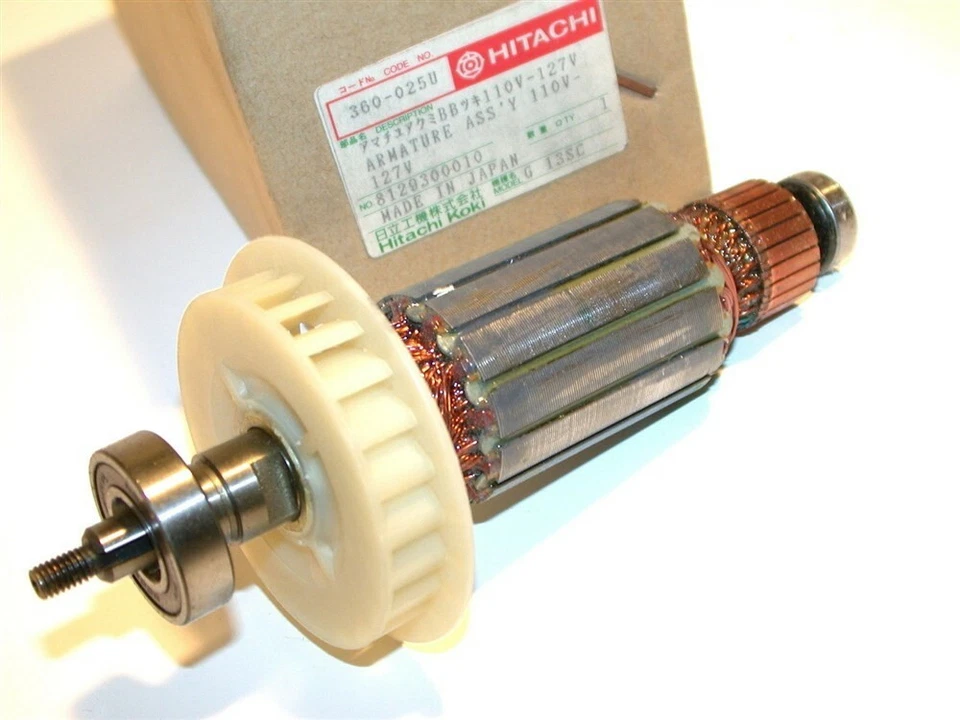 NUEVA AMOLADORA ANGULAR HITACHI ARMATURE 110-127V G13SC MODELO 360-025U Foto 1 de 1