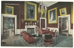 Early Red Room Interior View Washington DC Postcard - Picture 1 of 1