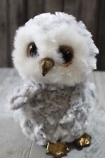 TY Beanie Boos 6" OWLETTE Owl Plush Heart Tags Grey Hedwig Harry Potter