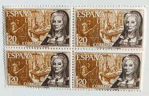 España Bloque de 4 Sellos Edifil 1864, Personajes Españoles. - Imagen 1 de 2