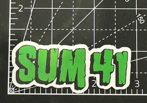 SUM 41 Canadian Punk Rock Band Logo Vinyl Decal Sticker Bomb Skater HardCore - Picture 1 of 5