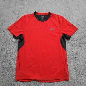 The North Face Shirt Mens Small Orange Mountain Athletics Flash Dry Hiking Camp - Picture 1 of 11