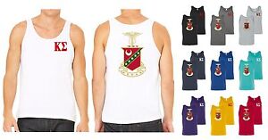 Kappa Sigma Fraternity Crest Bella+Canvas Tank Top Kappa Sig Letters Shirt - NEW