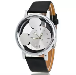 Mickey Mouse watch Women new black quartz - Picture 1 of 7