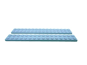 Lego 2 Light Bluish Gray 2x16 base plate NEW - Picture 1 of 1