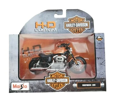 Maisto Harley Davidson 2007 XL 1200N Nightster HD Motocicleta Bicicleta Juguete 38 Naranja Foto 1 de 4