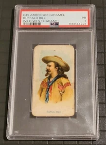 Vintage 1910 BUFFALO BILL E49 American Caramel PSA 1 PR Wild West Caramel NNO - Picture 1 of 8