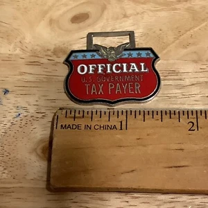 Cloisonné Official U.S. Government Tax Payer Watch Fob - Picture 1 of 2