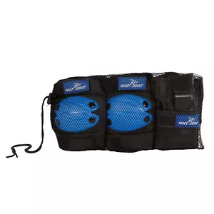 Kinder Inline Skates Protektoren - Set Schutzausrüstung 6tlg. blau schwarz Gr. M - Bild 1 von 1