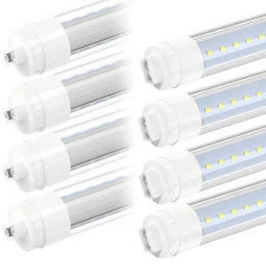 T8 Rotatable 42W 6FT LED Shop Lights R17D/HO 6 Foot LED Tube Light Bulbs 6000K - Picture 1 of 10