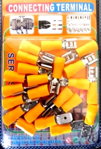 20pcs Electrical Wire Spade Terminal Connector Insulation End Male Female #6651 - Picture 1 of 2