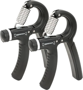 2 Pack Entrenador de fuerza de agarre Ejercitador de antebrazo con pinza de mano - Picture 1 of 12