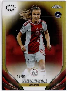Rosa Van Gool 2023-24 Topps Cromo Donna Colore Match Rifrattore #2 Ajax #19/99 - Foto 1 di 2