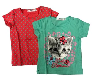 Baby Shirt T-Shirt 2er Set bpc blau pink NEU Größe 80/86 - Picture 1 of 1