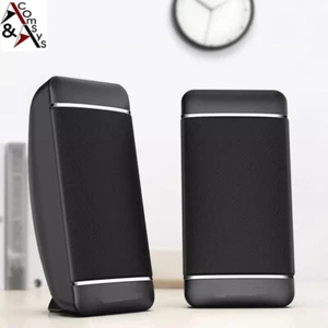 Lautsprecher USB Kompakt Speaker Computer Notebook Boxen A4 Schwarz - Bild 1 von 6