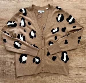 Chinti & Parker Wool & Cashmere Leopard Print Cardigan XS - Picture 1 of 6