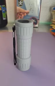 Gray ZERODARK Rubberized Grip Flashlight- 120 Lumens 40X Brighter w/ BATTERIES - Picture 1 of 2