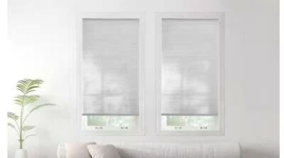 CUSTOM WIDTH HDC Snow Drift Light Filtering Cordless Cellular Shades SHIPS 3 DAY - Image 1 of 4