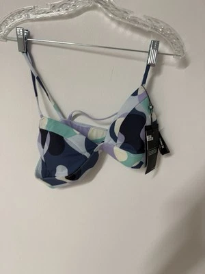 Novo com etiquetas Hurley Biquíni Top Roupa de Banho Acolchoada Azul Roxo VERDE Maiô Cor Tamanho Grande - Imagem 1 de 4