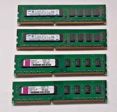 8GB 4x2GB Desktop Memory RAM DDR3 PC3-10600E DIMM -  240 Pin - Image 1 of 3