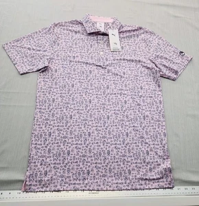 NEU Puma Golf Mattr x Arnold Palmer Pink Sketch Poloshirt Herren Small lose $ 90 - Bild 1 von 12