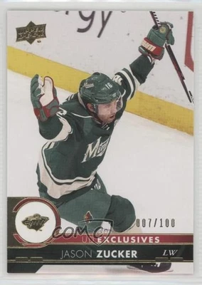2017-18 Upper Deck Exclusives /100 Jason Zucker #96 - Image 1 of 2