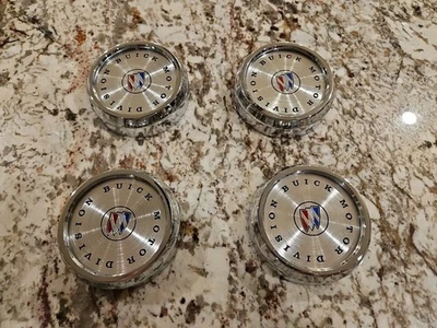 1971-1987 Buick Chrome Wheel Cap w/ Tri-Shield Plastic Emblem  - Image 1 of 4
