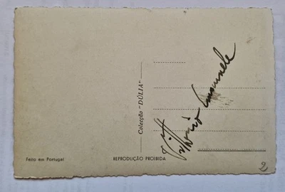 Autogramm Vittorio Emanuele IV von Savoy auf AK Lissabon (Exil Portugal 1950er) - Bild 1 von 2