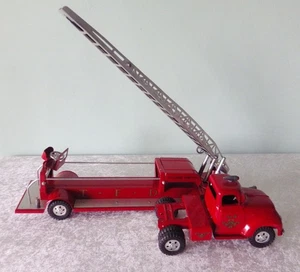 Tonka TFD No 5 vtg aerial ladder fire truck engine pressed steel Restored As Is - Picture 1 of 11