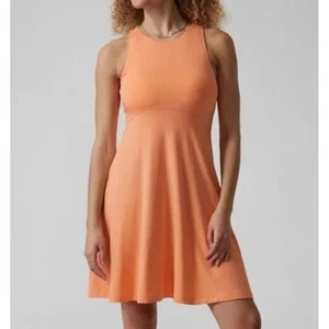 Athleta Santorini Thera Kleid Damen Größe Small Orange Ärmellos Mini Athleisure - Bild 1 von 13