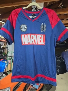 Marvel Spider-Man Peter Parker #62 Jersey Men’s LG Embroidered EUC - Picture 1 of 19