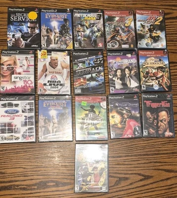 NEW!! 16 Playstation 2 Sealed Game Lot! Ps2 ATV Demo Ford Racing Nickelodeon  - Image 1 of 4