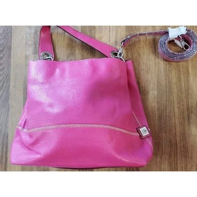 Tommy Hilfiger Bolso de Mano Fucsia Rosa Texturizado, Correa Dorado NUEVO, LEER Foto 1 de 4