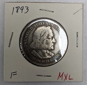 1893 Columbian Silver Half Dollar - Picture 1 of 3