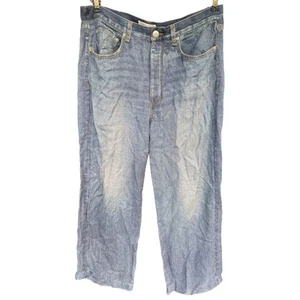 Sz 30 (US 10) Rag & Bone NY Faux Jean Wide Leg Lounge Pants Miramar *READ* - Picture 1 of 5