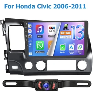 Android 13 Car Stereo Radio for Honda Civic 2006-2011 Carplay GPS WIFI W/Camera - Picture 1 of 12