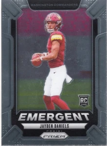 2024 Panini Prizm Emergent Jayden Daniels RC #2 Washington Commanders - Picture 1 of 2
