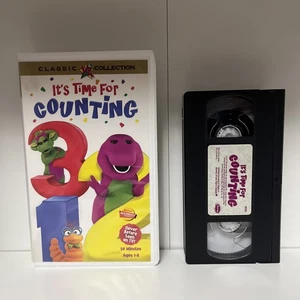 Estuche Barney It’s Time For Counting VHS Buen Estado VHS Almeja - Imagen 1 de 7